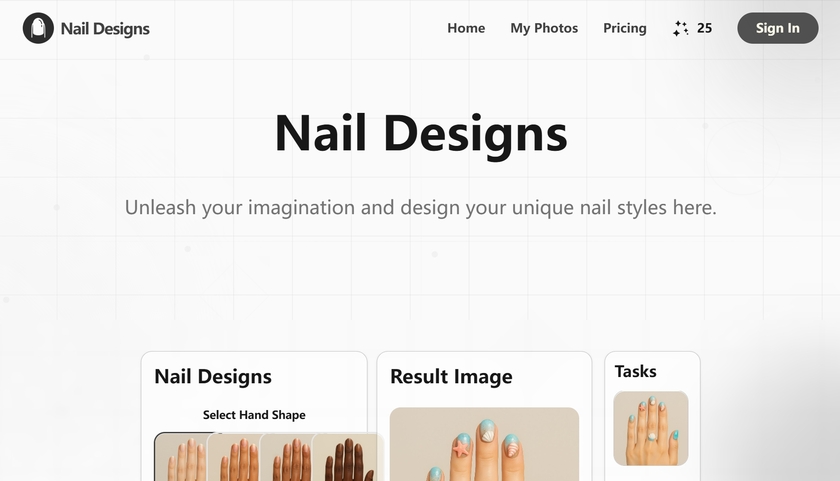 Nail Designs Landing Page