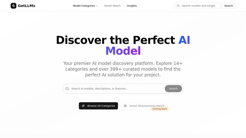 GetLLMs.org Landing Page