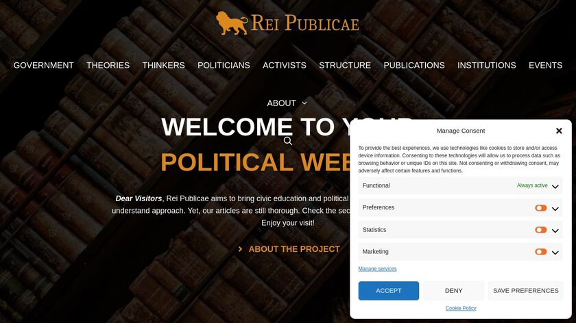 Rei Publicae Landing Page