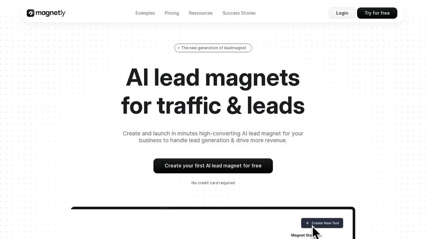Magnetly Landing Page