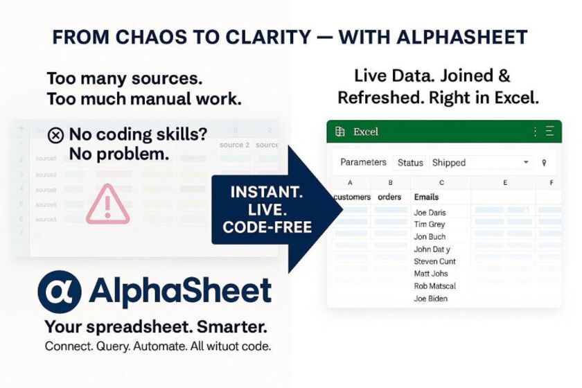 AlphaSheet Landing Page