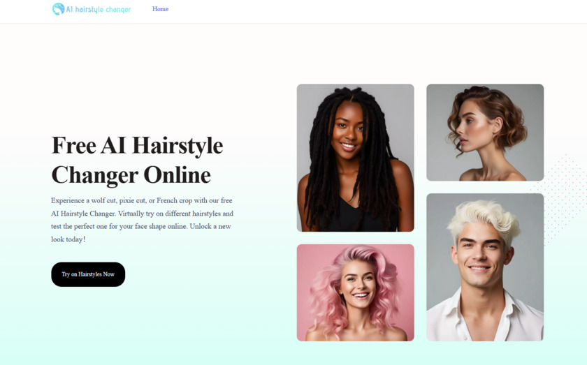 AIHairstyleChanger.io Landing Page