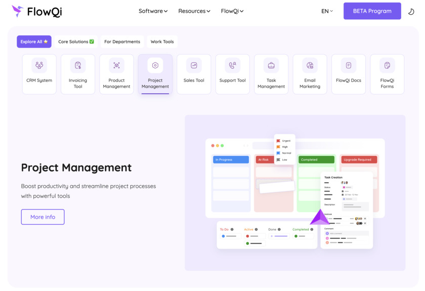 FlowQi Landing Page