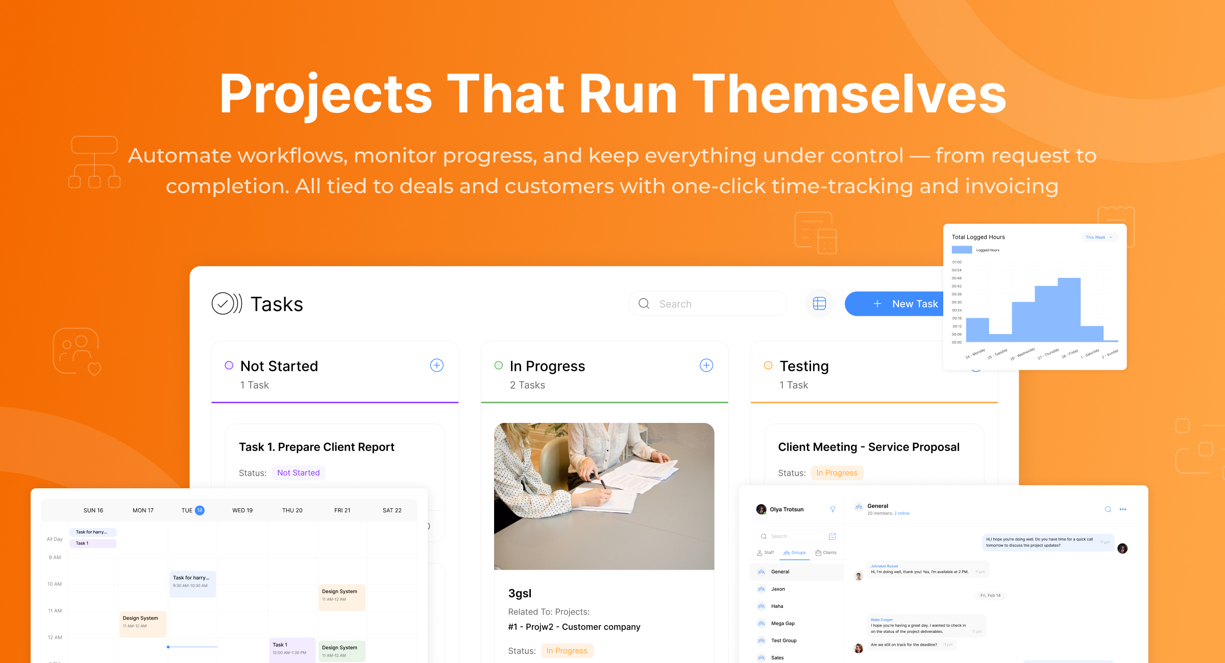 ClearCRM Auto-Linked Projects from Deals—Track Tasks, Deadlines, and Milestones Without Missing a Beat