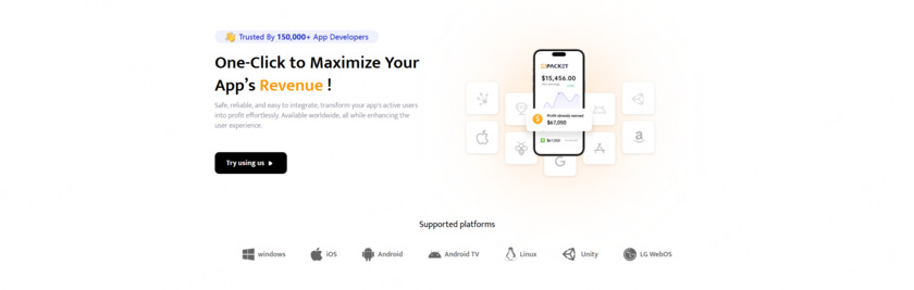 PacketSDK Landing Page