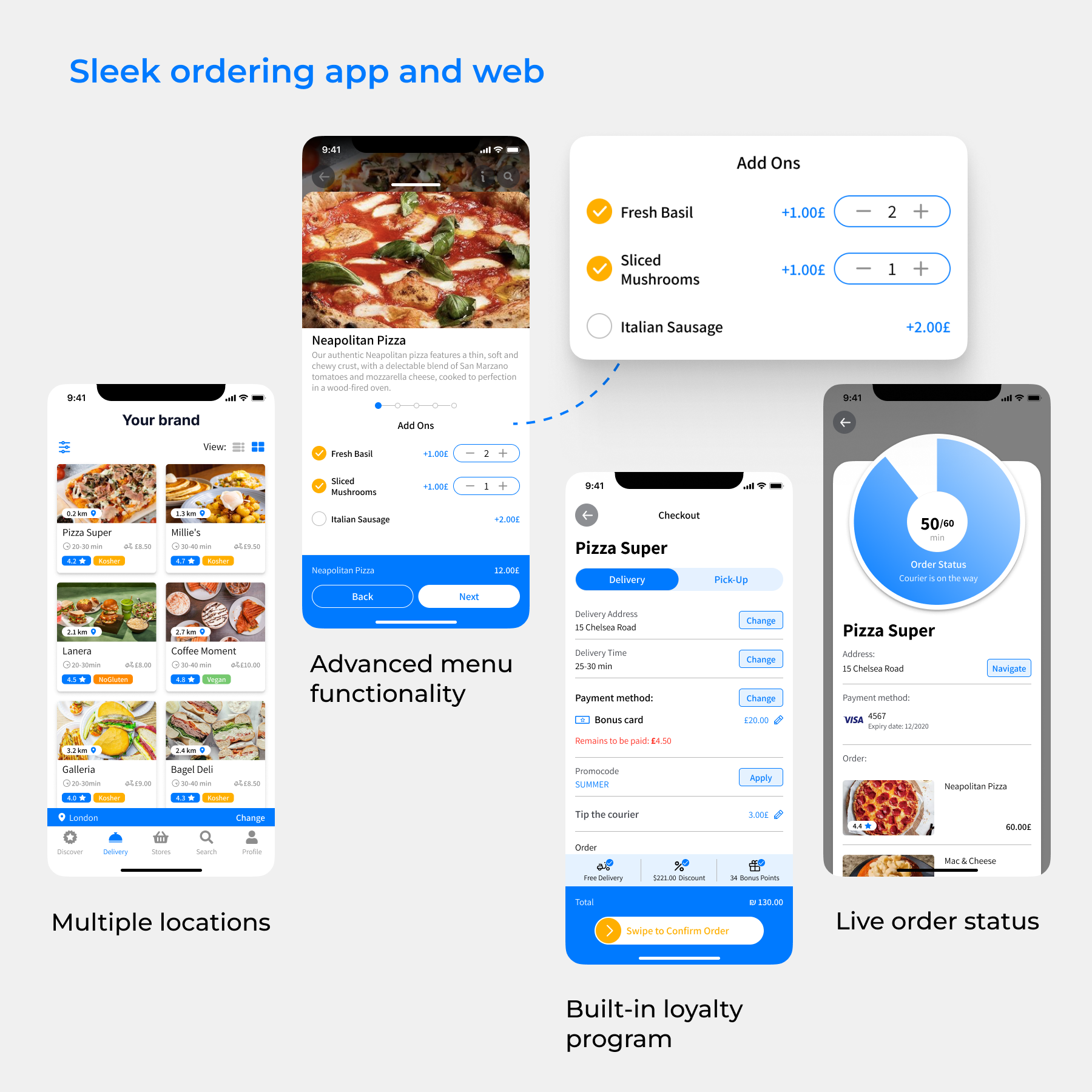 DelivApp White-Label Online Ordering App