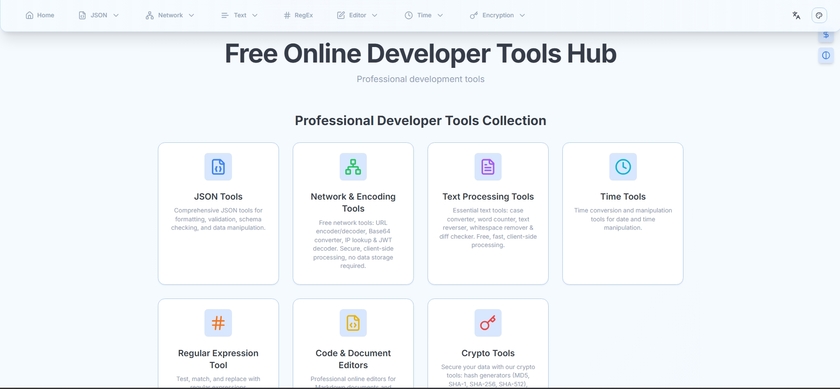 tojsons.com Landing Page