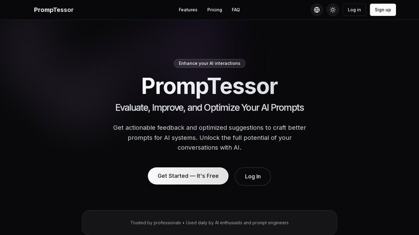 PrompTessor Landing Page