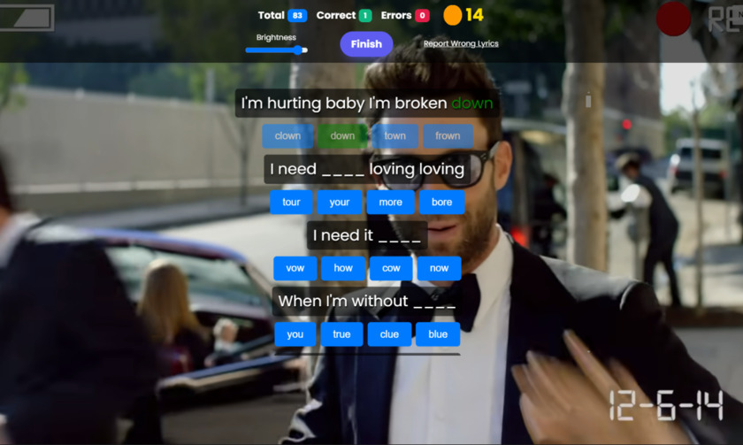 SongWord Landing Page