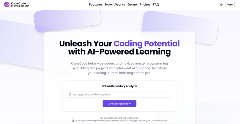 KnowCode.co Landing Page