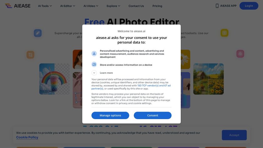AIEASE - AI Face Swap Landing Page