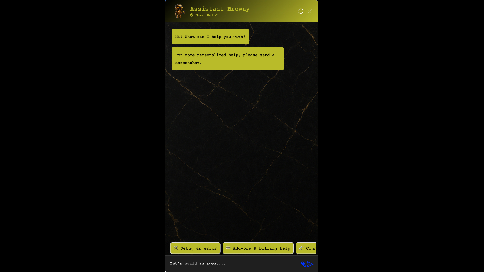BrownAgents.ai Your personal AI Agent inside the platform, it can help you create professional prompts and much more