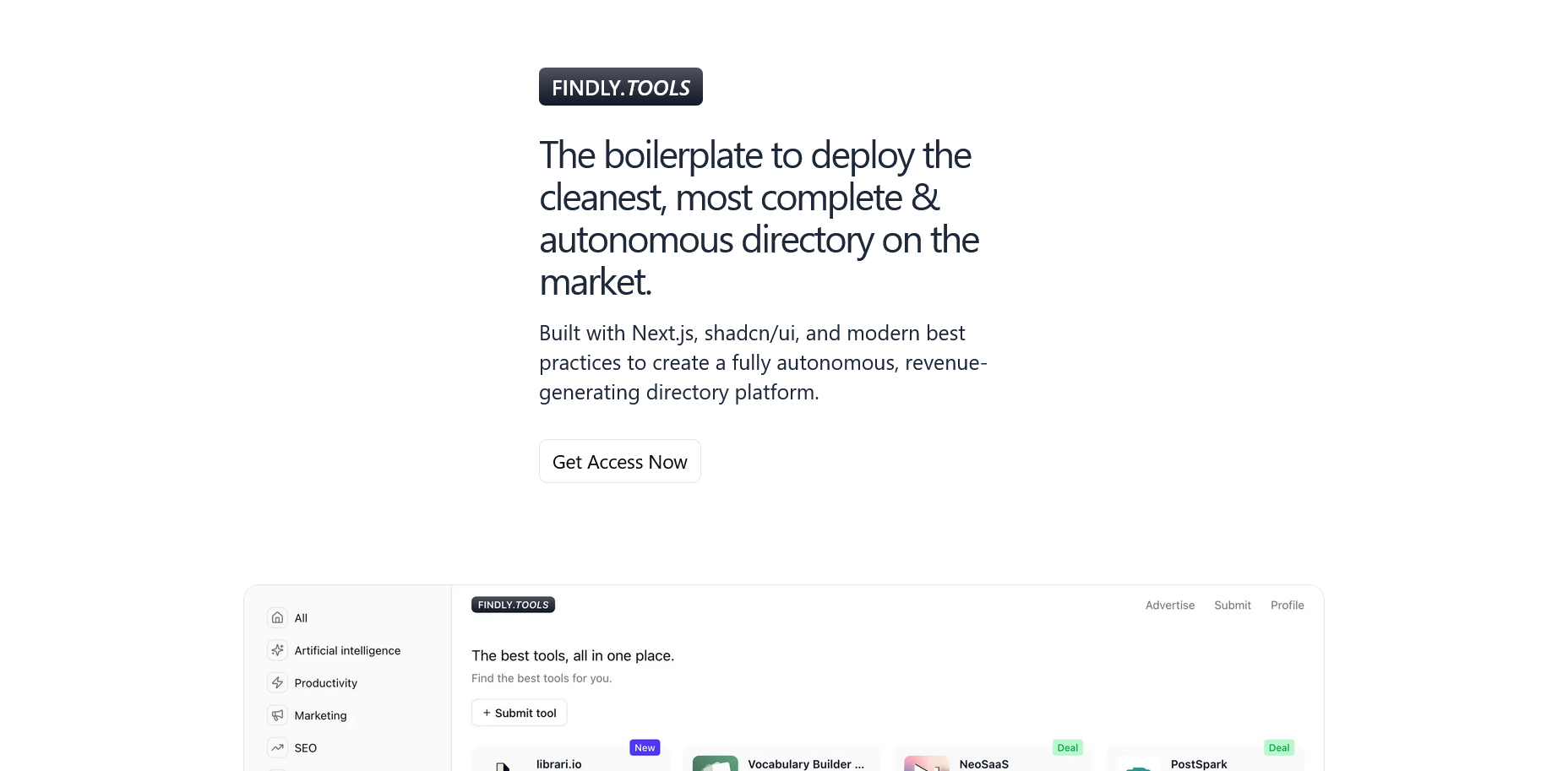 findly.tools Findly Tools Boilerplate