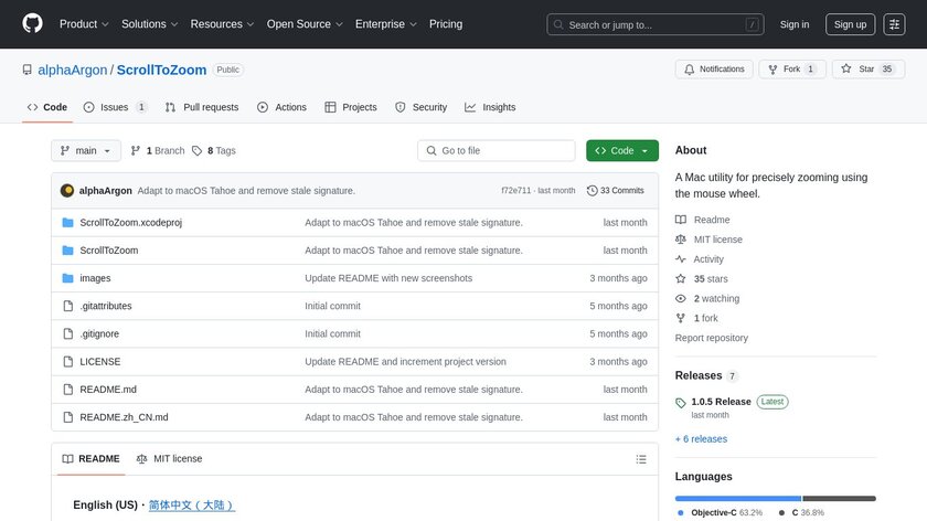 ScrollToZoom Landing Page