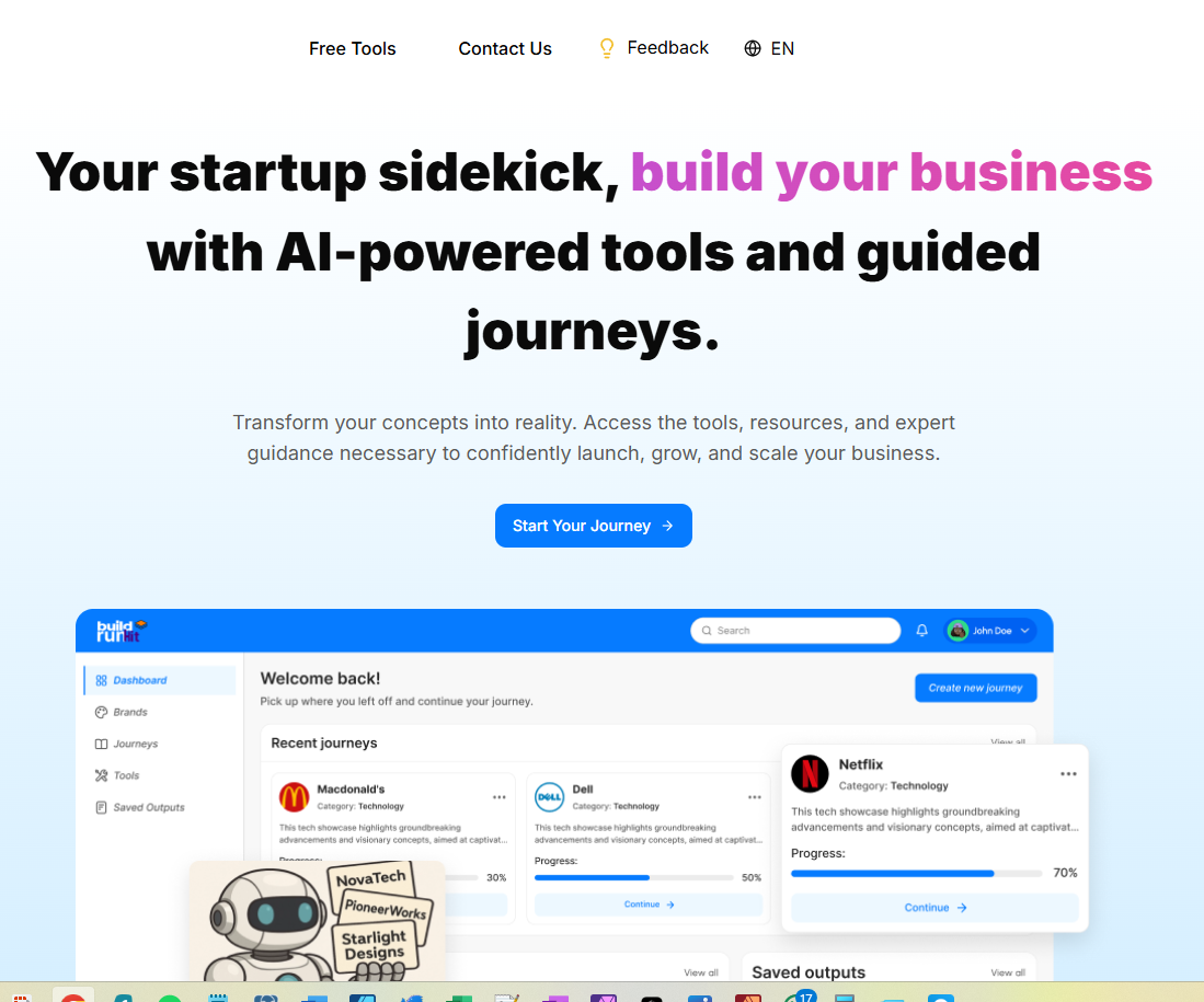 BuildRunKit Homepage snip