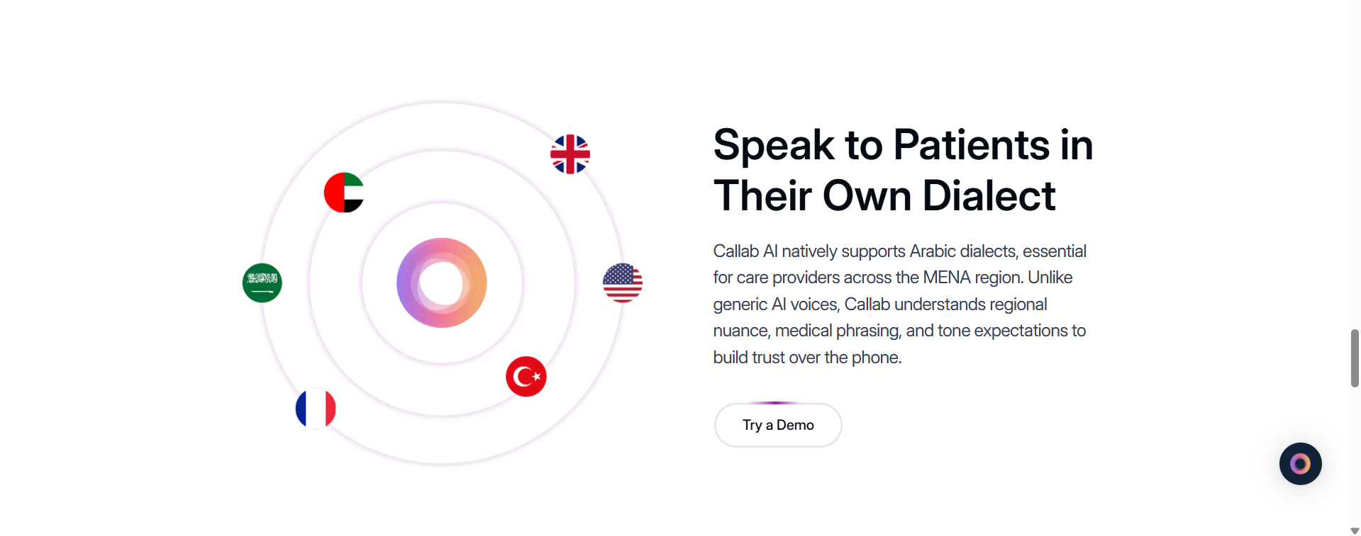Callab.ai Dialects