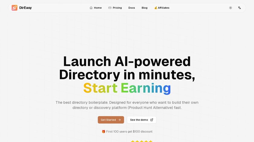 DirEasy Landing Page