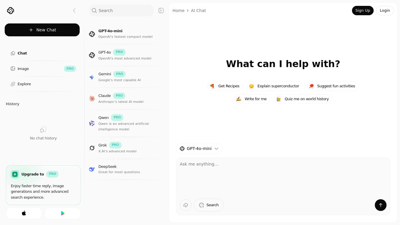 Chatbot AI Landing page