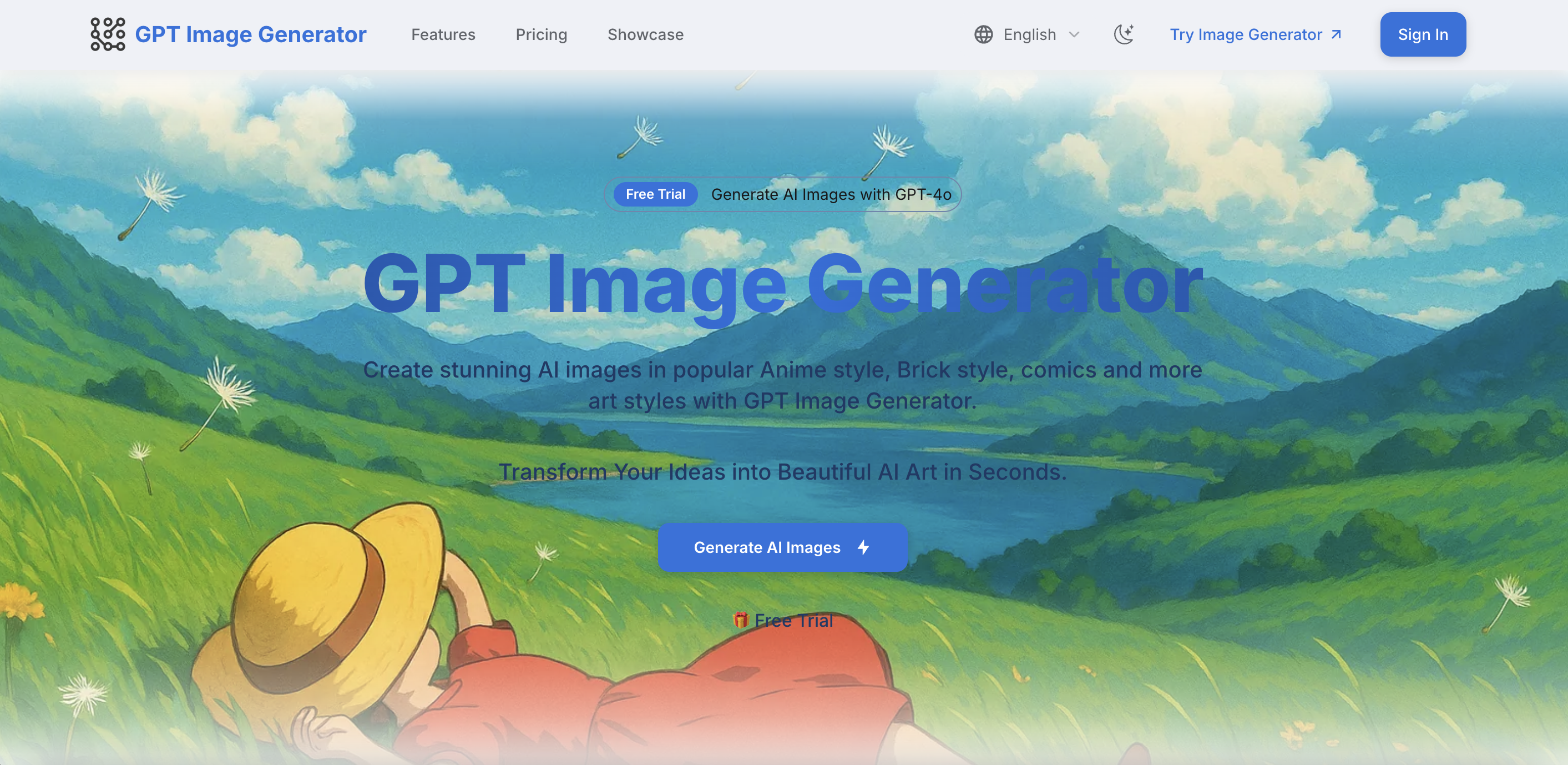 GPTImageGenerator.org GPT Image Generator Landing 