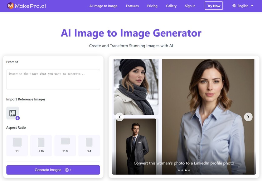 MakePro AI Landing Page