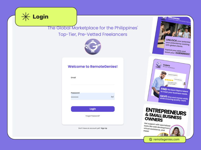 RemoteGenies Login