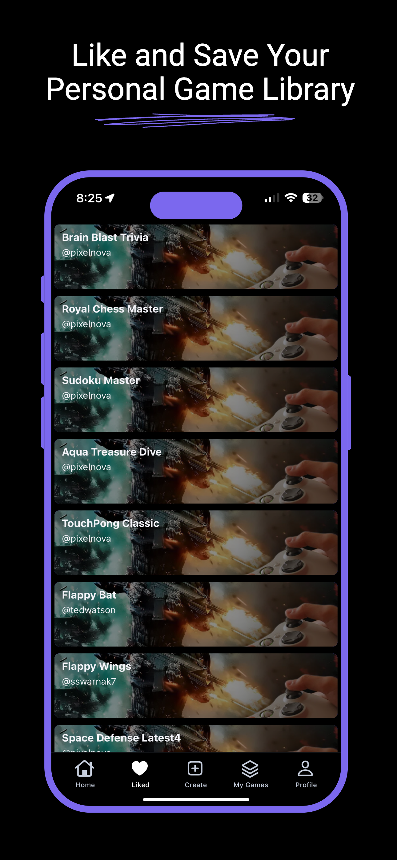 PaletAI Like and save your personal game library
