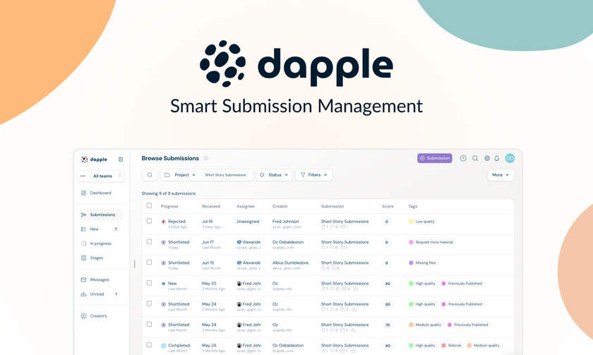 Dapple Landing Page