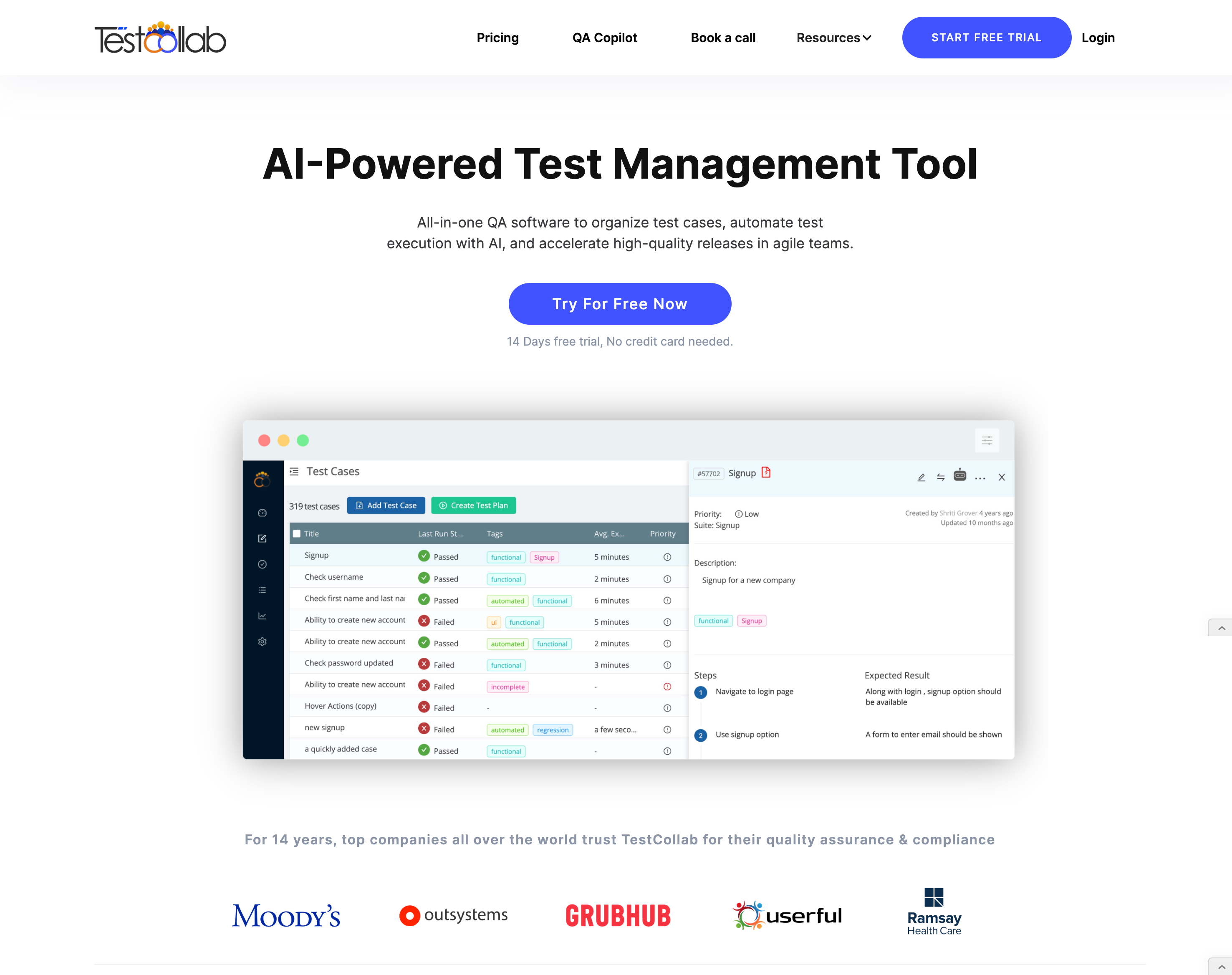Test Collab Homepage