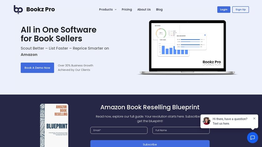 Bookz Pro Landing Page