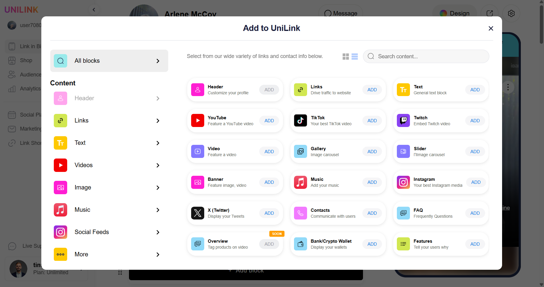 UniLink for Instagram 