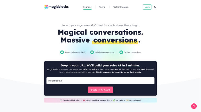 MagicBlocks MagicBlocks 1-Click AI Agent