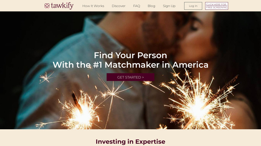 Tawkify Landing Page