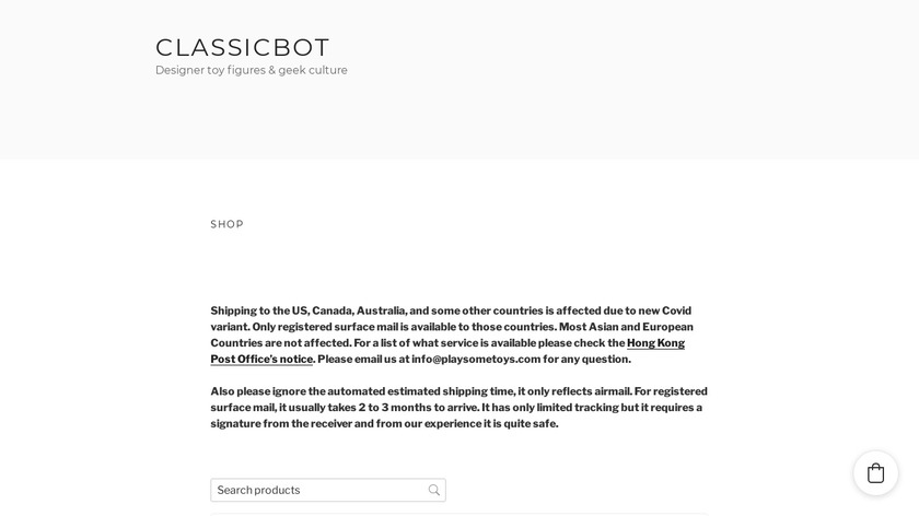 Classicbot Landing Page
