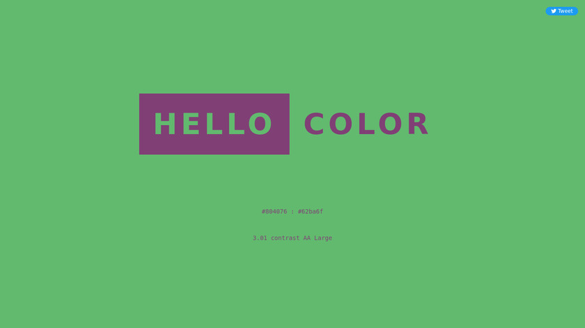 Hello Color Landing Page