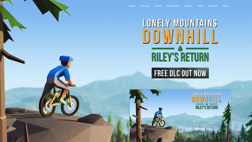 Lonely Mountains: Downhill Landing Page