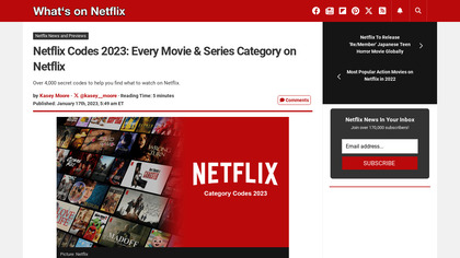 Netflix Secret Categories image