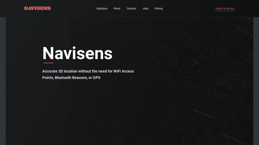 Navisens Landing Page