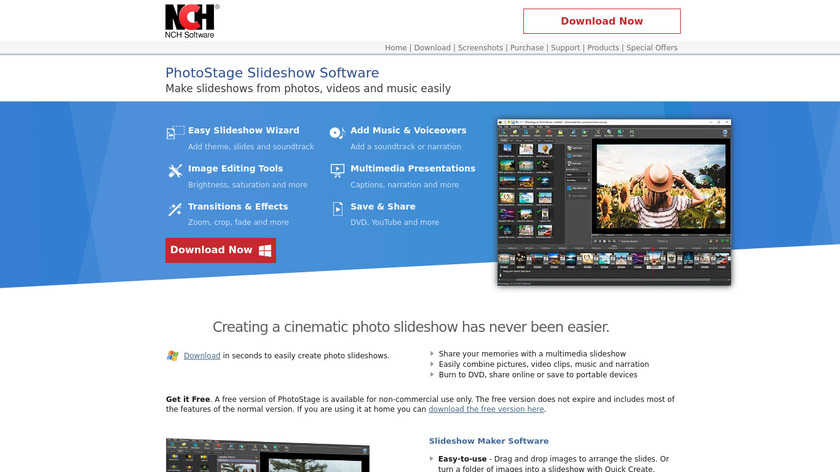 Photostage Landing Page