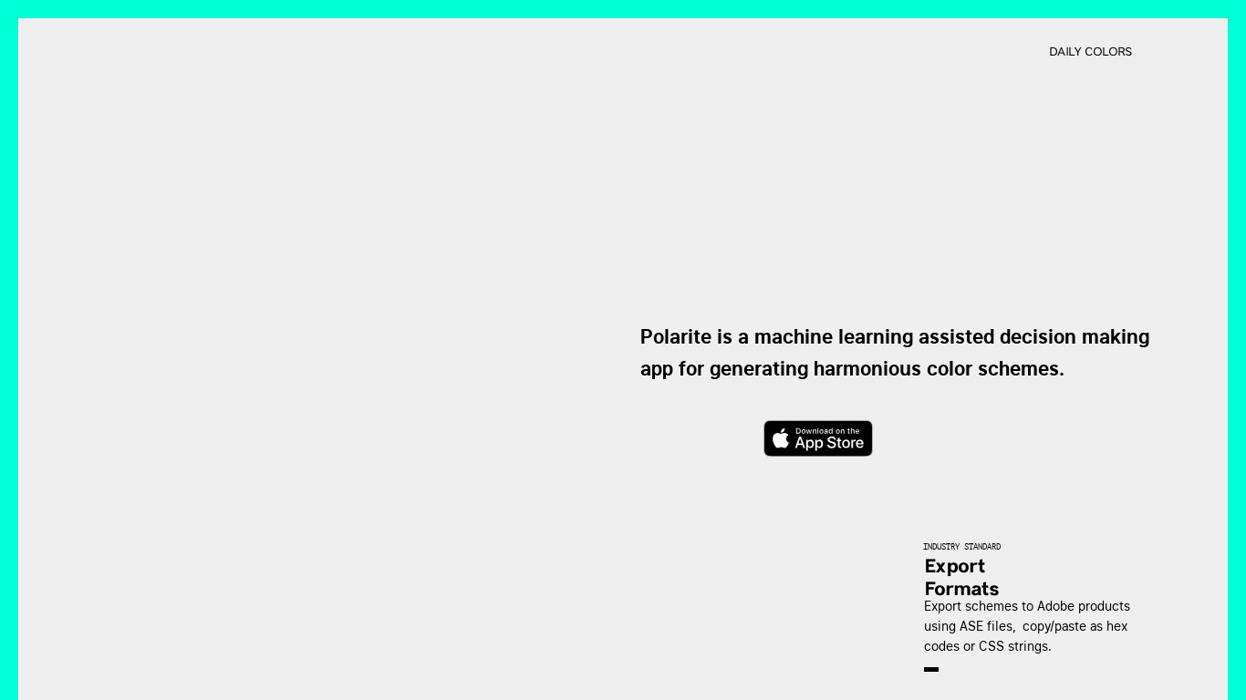 Polarite.app Landing page