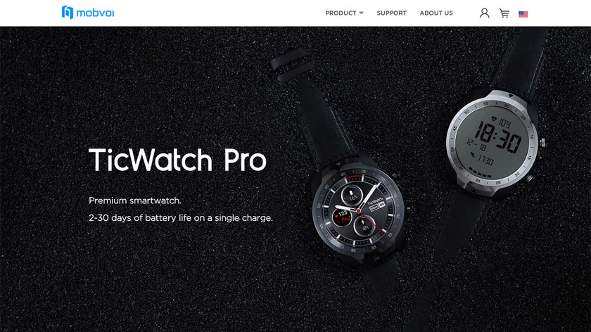 Tic Watch Pro Landing Page