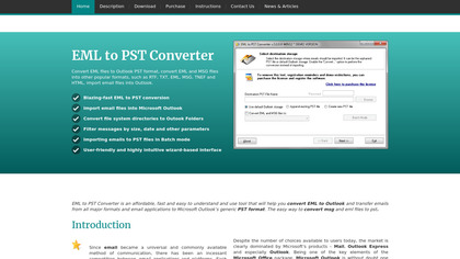 EML to PST Converter image