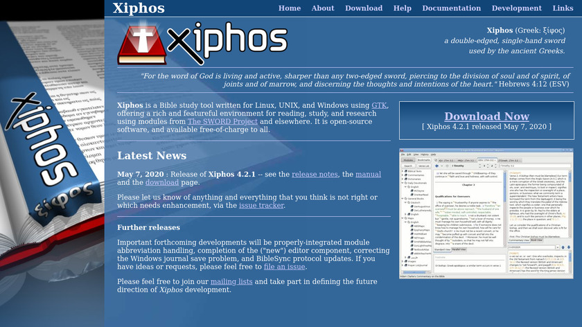 Xiphos Landing Page