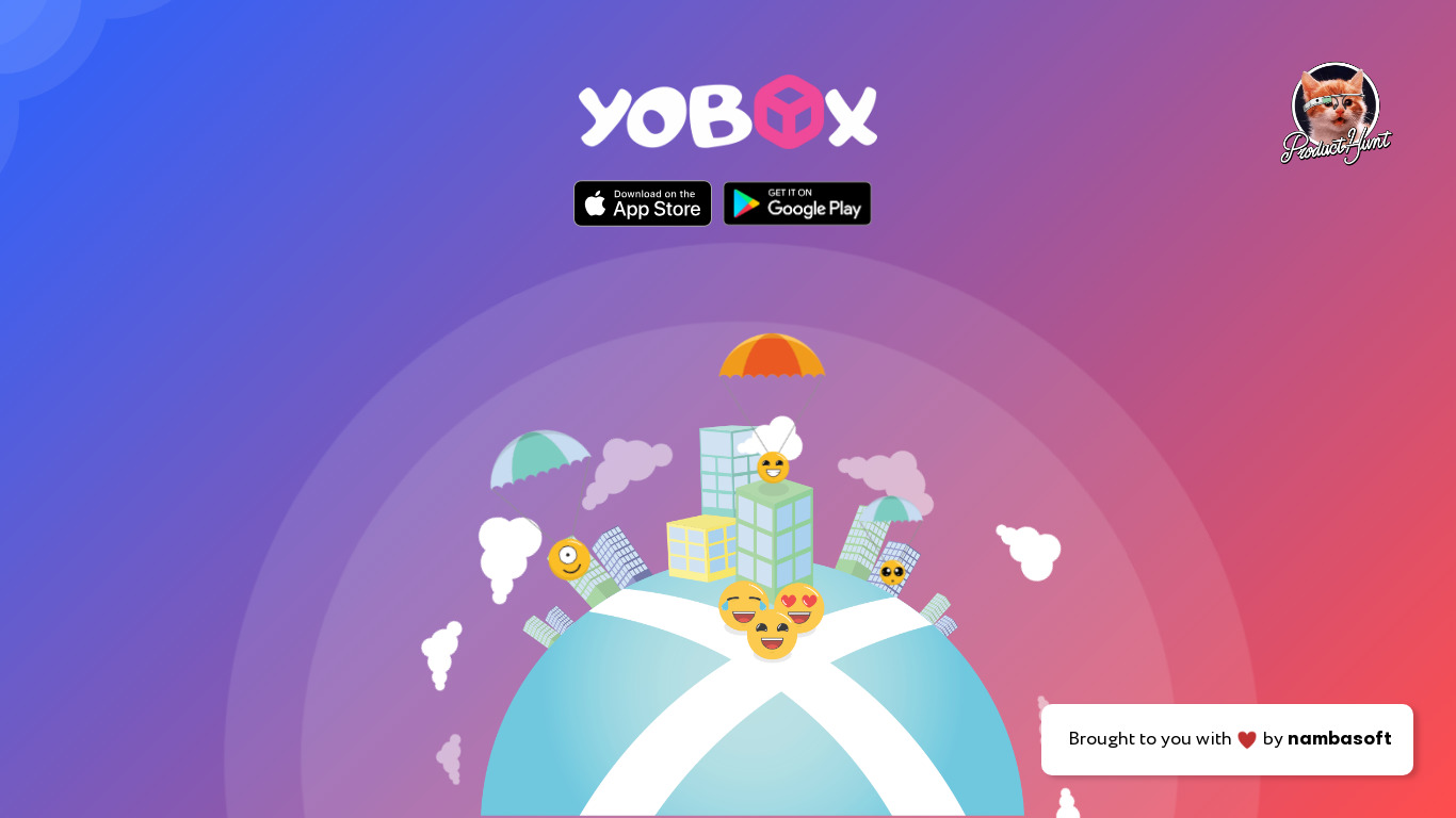 Yobox Landing page