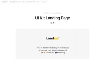 Landing UI Kit screenshot