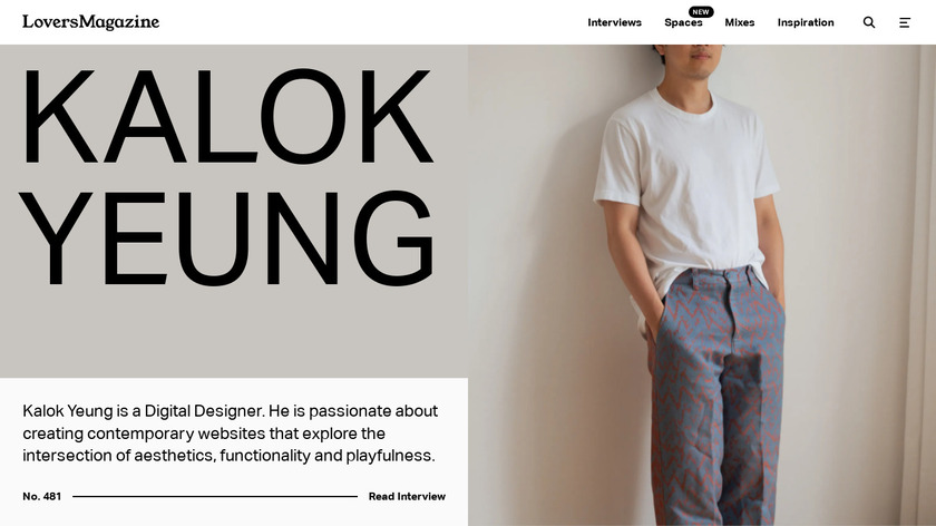 Interface Lovers Landing Page