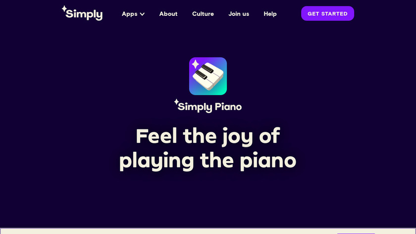 Simply Piano Landing Page