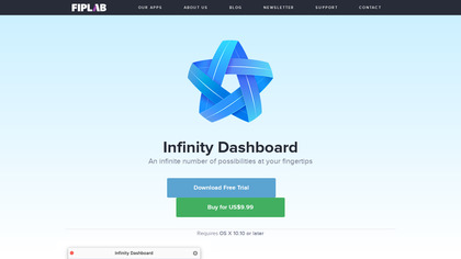 Infinity Dashboard screenshot