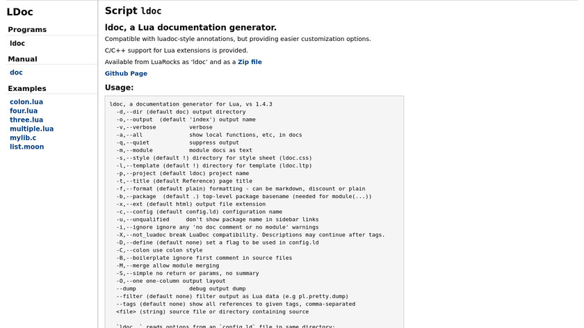 LDoc Landing Page