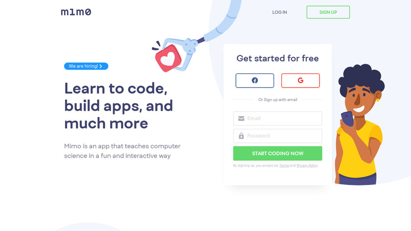 getmimo.com Swifty Landing Page