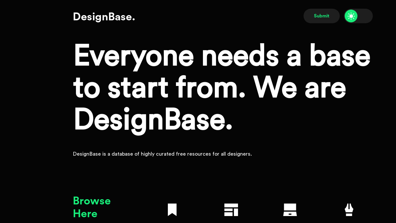 felixjoy.co DesignBase Landing page